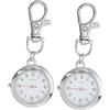 minkissy Orologio da Tasca in Acciaio Inox e Vetro Organico per Infermiera 2 Pezzi Stile Semplice Facile da Leggere e Installare e Adatto per Ospedali e Occasioni Mediche