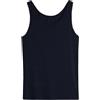 Lotto 3 Pezzi - Canotta Intima Uomo LT1012 in Cotone Elasticizzato Morbido e Traspirante - Blu, M
