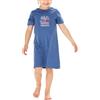 Schiesser Nightwear 1 Maglia Lunga da Notte, Blu Scuro, 128 Bambine e Ragazze