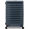 Eminent Voyager Valigia Grande 77x51x30, Espandibile, Rigida, 4 Ruote, Leggera, Lucchetto TSA, 158 cm, 4,4 kg, 112L, Trolley da Stiva Viaggio Aereo Grigio