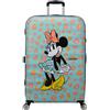 American Tourister Wavebreaker Disney - Minnie Mouse Valigia Rigida Grande (77 cm), Valigia da Viaggio, Lucchetto TSA, 4 Ruote, 96 L, 4.2 kg - Minnie Pastel Dots
