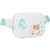 safta Real Madrid Prescolastico bianco - Marsupio per bambini, ideale per giovani e bambini di diverse età, comodo e versatile, qualità e resistenza, 14 x 4 x 11 cm