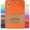 NatureMark Lenzuolo in microfibra a prezzo scontato! tante misure e colori di marca (lenzuolo 90x200-120x200 cm, Terracotta)
