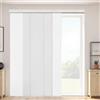 VEVOR Tende a Pannello Binario Estensibile Larghezza tra 116 cm e 218 cm Tende a Pannello per Privacy da Casa Balcone Salone, Oscuranti Verticali Scorrevole per Porte Scorrevoli, Bianco