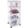 Sundis Modulo, cassettiera plastica con Ruote, 4 cassetti, Altezza 85 cm