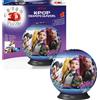 RAVENSBURGER, K-POP DEMON HUNTERS, NETLF Ravensburger - puzzleball 3d k-pop demon hunters, 72 pezzi, puzzle 3d a sfera per bambini, 6 anni+