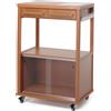 Foppapedretti Benchef, Rettangolare, Cromo, Trasparente, Noce, Faggio, Faggio, Fibra di vetro a media densità (MDF), Melamina, Gomma, 620 mm