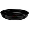 Tefal L27006, Padella rotonda, wok/padella per saltare, nera, in Vetroceramica, alluminio, con indicatore di temperatura