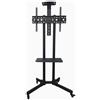 StarTech Supporto mobile per TV - Carrello per televisori con rotelle - Adatto per televisori e monitor da 66 a 165 cm - Capacità di carico: 100 kg - Colore: nero