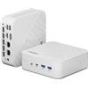 StarTech AM02 Mini PC - Kit base - Processore Ryzen 7, 8 core fino a 4,9 GHz - Memoria RAM DDR5 a 5600 MHz, con due slot - Doppio slot M.2 PCIe per SSD - Scheda grafica Radeon 780M - Porte HDMI, DisplayPort, USB-C, Wi-Fi 6, Bluetooth 5.2, alimentatore …