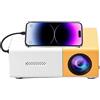 OEM Mini proiettore, risoluzione Full HD 1080P, design compatto, supporto regolabile e estensibile, compatibile con USB e SD, corpo leggero