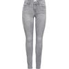 Only ONLWAUW Life Mid SK BB BJ694 Noos Jeans, Denim Grigio Medio, M / 32L