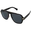 Versace VE2199 100281 | Occhiali da Sole Graduati o Non Graduati | Prova Online | Unisex | Plastica | Pilot | Nero, Oro | Adrialenti