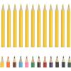 PATIKIL Matite Colorate, Colore Giallo Limone Matite Da Disegno Carine Con Minima A Base Di Olio Forniture Per Album Di Arte Per Libri Da Colorare Per Adulti Artisti, 12 Pezzi