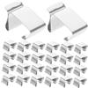 HOLIDYOYO 50 pezzi Ganci Grondaia in Acciaio Inossidabile Pz per Luci Natalizie Esterne Clip Robuste per Decorazioni Feste Halloween e Natale Supporto Resistente per Catene Luminose Outdoor