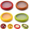 OXDASW 4 contenitori salvafreschezza per frutta e verdura, riutilizzabili, in silicone, per cipolle, avocado, limone, pomodoro