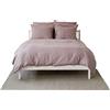 MLH MY LINEN HOME My Linen Home Set Copripiumino/Biancheria da Letto in Lino Lavato (100% StoneWashed) Rosa polveroso, 1 Copripiumino 140x200 cm e 1 Federa Cuscino Lino 50x70 cm I Copripiumino Con Cerniera