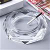 YUEMING Posacenere in Vetro, Posacenere da Esterno, Posacenere in Vetro per Sigarette, Ashtray Posacenere da Tavolo per Balcone Casa Giardino Bar Ristoranti Hotel (Trasparente-15cm)