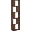 vidaXL Libreria 5 Ripiani Rovere Marrone 45x23,5x162,5cm Multistrato, scaffale per Libri, scaffale, scaffale Contenitore, armadietto portaoggetti