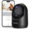 Tenda 2K Telecamera Sicurezza Interno, Videocamera Wi-Fi 6 Pan-Tilt per la Sicurezza Domestica, Rilevamento del Movimento, Modalità Privacy, Visione Notturna 12 m, Audio Bidirezionale (CP3 3.0 Nero)