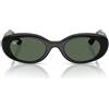 Ray-Ban Occhiali da Sole RJ9141S 100/71 Nero/Verde Scuro Bambini 45/20/130
