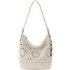 The Sak Crochet Gen, Sequoia Hobo-Borsa a Mano a Uncinetto, Silhouette Morbida e Casual, Design Senza Tempo e rialzato Donna, Medaglione Naturale, Taglia Unica