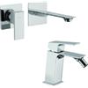 Mamoli Set miscelatori Mamoli Blade lavabo a muro e bidet per piletta click clack