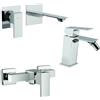 Mamoli Set miscelatori Mamoli Blade doccia esterno lavabo a muro e bidet per piletta click clack