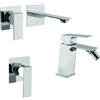 Mamoli Set miscelatori Mamoli Blade incasso doccia una uscita lavabo a muro e bidet per piletta click clack