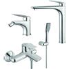 Mamoli Set miscelatori Mamoli Penelope gruppo vasca lavabo alto e bidet