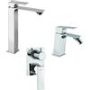 Mamoli Set miscelatori Mamoli Blade incasso doccia con deviatore due uscite lavabo alto e bidet per piletta click clack