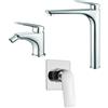 Mamoli Set miscelatori Mamoli Penelope incasso doccia una uscita lavabo alto e bidet