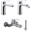 Arcdesign Selection Set miscelatori Gruppo vasca lavabo e bidet Made in Italy