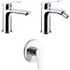 Arcdesign Selection Set miscelatori lavabo bidet e doccia incasso Made in Italy