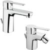 Mamoli Set miscelatori Mamoli Acquachiara lavabo e bidet piletta INCLUSA