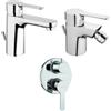 Mamoli Set miscelatori Mamoli Acquachiara incasso doccia con deviatore due uscite lavabo e bidet piletta INCLUSA