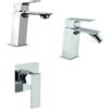 Mamoli Set miscelatori Mamoli Blade incasso doccia una uscita lavabo e bidet per piletta click clack