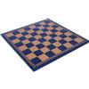 Italfama Scacchiera In Pelle Sintetica Blu ORO 45X45CM 5CM Quadrati