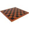 Italfama Scacchiera Italiana In Pelle Sintetica 45cm, 5cm Quadrati Marrone/Nero
