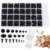 ugescdbi Occhi di sicurezza per animali all'uncinetto, 6-14 mm, in plastica, 1000 pezzi