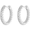 Dsnyu Orecchini a cerchio, da donna, in argento e oro, con cerchio, moderni, eleganti, trago, gioielli per donne, 1.9x2.1CM, Senza Gemstone