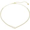 Swarovski Mesmera Collana, Tagli Misti, Bianco, Finitura Oro 18 Carati