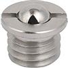 Ruilogod M10x7.5mm Thread 11.7n Forza finale 303 Acciaio inossidabile in acciaio inox flangia in stile a sfera in stile molla