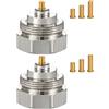 Ancable Adattatore per termosifone M30 x 1,0 su M30 x 1,5, adattatore per valvola termostatica per valvole Oventrop, termostato Smart Home, valvola per radiatore, filettatura fine (2)