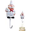 Generic Appendiabiti da chef, gancio da parete da chef - simpatici ganci da parete francesi, ganci adesivi da parete, per hardware da cucina, pratico gancio, gancio da bagno