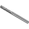 CoCud Lima Rotativa in Carburo Tungsteno, Asta 1/8 1/8 Dia, Lima Rotativa a Forma Cilindro a Doppio Taglio - (Applicazioni: per Intagli Metallo)
