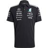 adidas Mercedes AMG Adidas Polo Maglia Nero 2026 Formula 1 Team Engineers Cotone