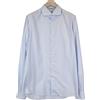Suitsupply Uomo Camicia 44L/17 1/2L Extra Slim Blu Puro Cotone A Manica Lunga