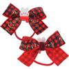 NIYANGLE 2 Pezzi Fermagli per Elastici Natalizi per Ragazze Accessori per Colorati e Decorativi per Feste e Speciali