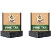 Anloximt 2Pack Sapone al catrame di pino Barretta di sapone per uomo Barretta di sapone naturale per uomo Sapone da uomo agli oli essenziali Sapone fatto a mano